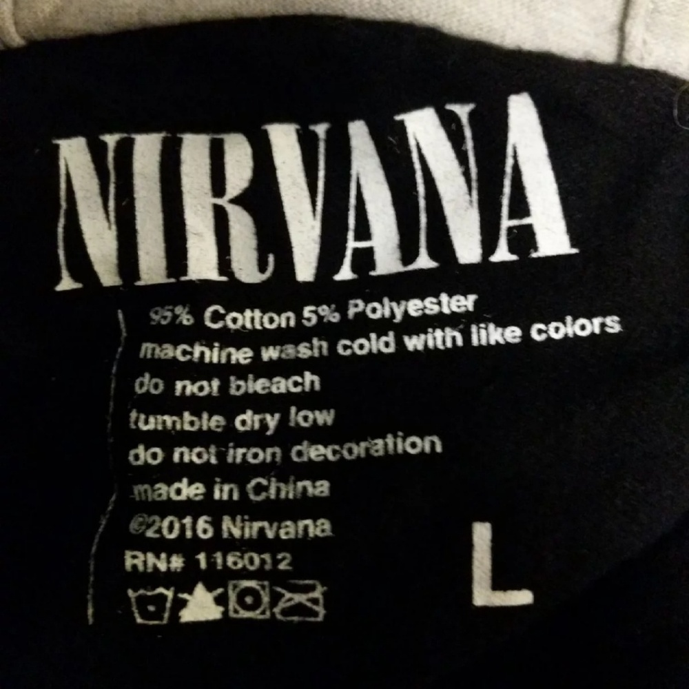 Nirvana black flannel